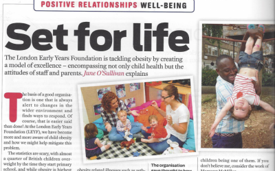 Nursery world Wellbeing in Action: Set for life